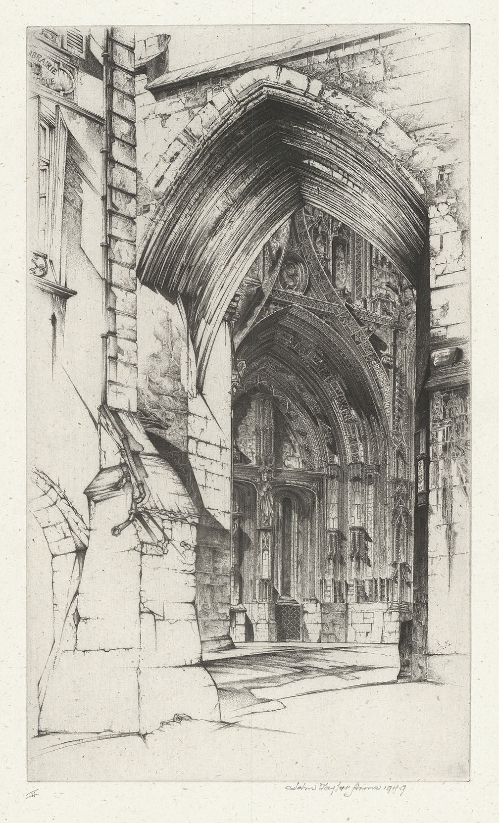 French Lace: also called "The West Portal of the Church of Notre Dame."