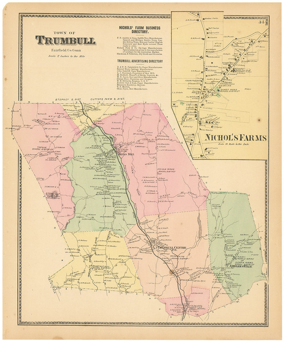 Town of Trumbull, Fairfield Co. Conn.