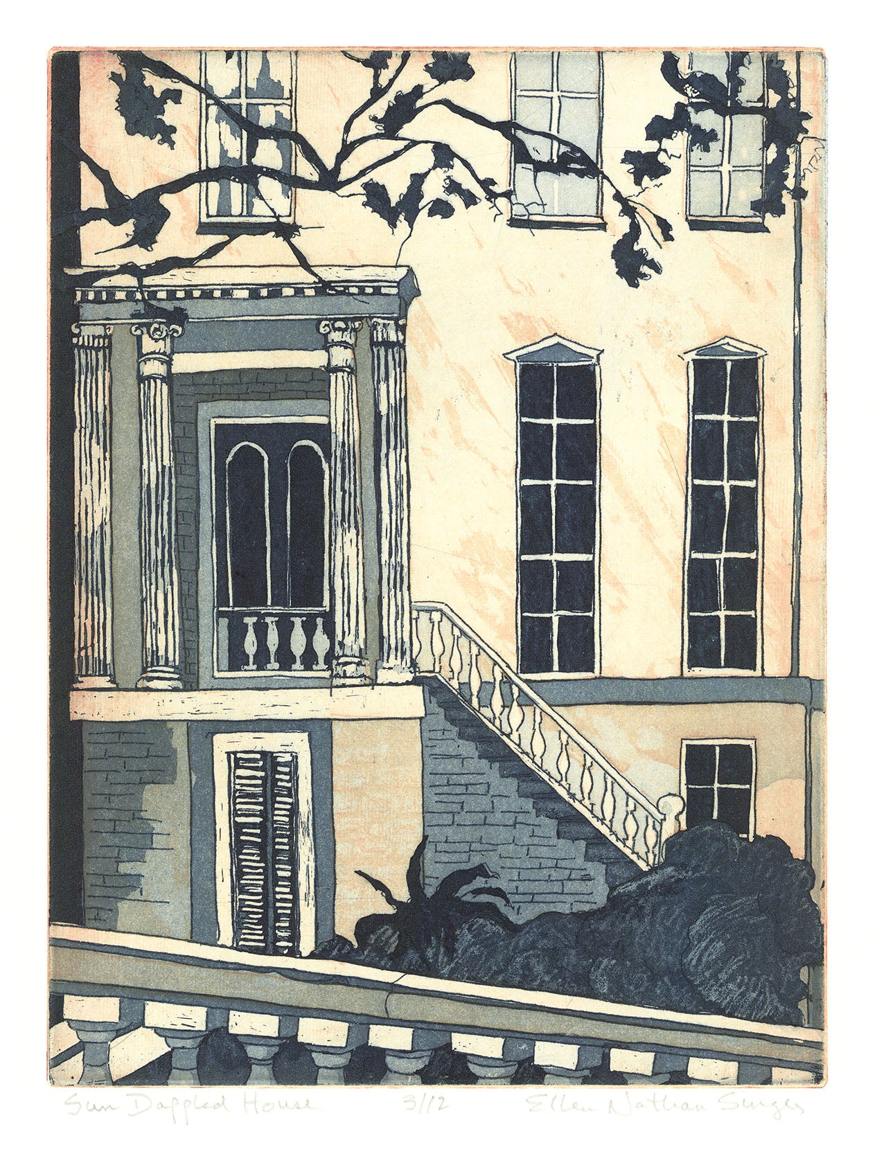 Sun Dappled House. ( Savannah, Georgia. )