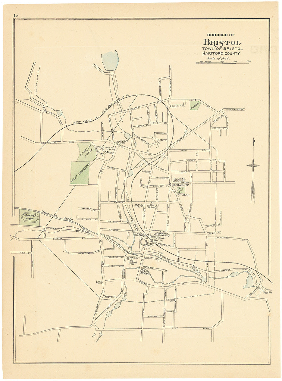 Borough of Bristol : Town of Bristol : Hartford County.