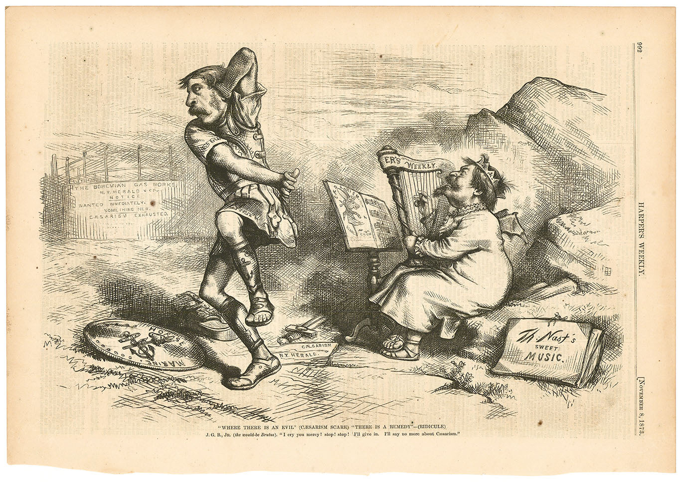 "Where There is an Evil" (Caesarism Scare) "There is a Remedy" - (Ridicule).