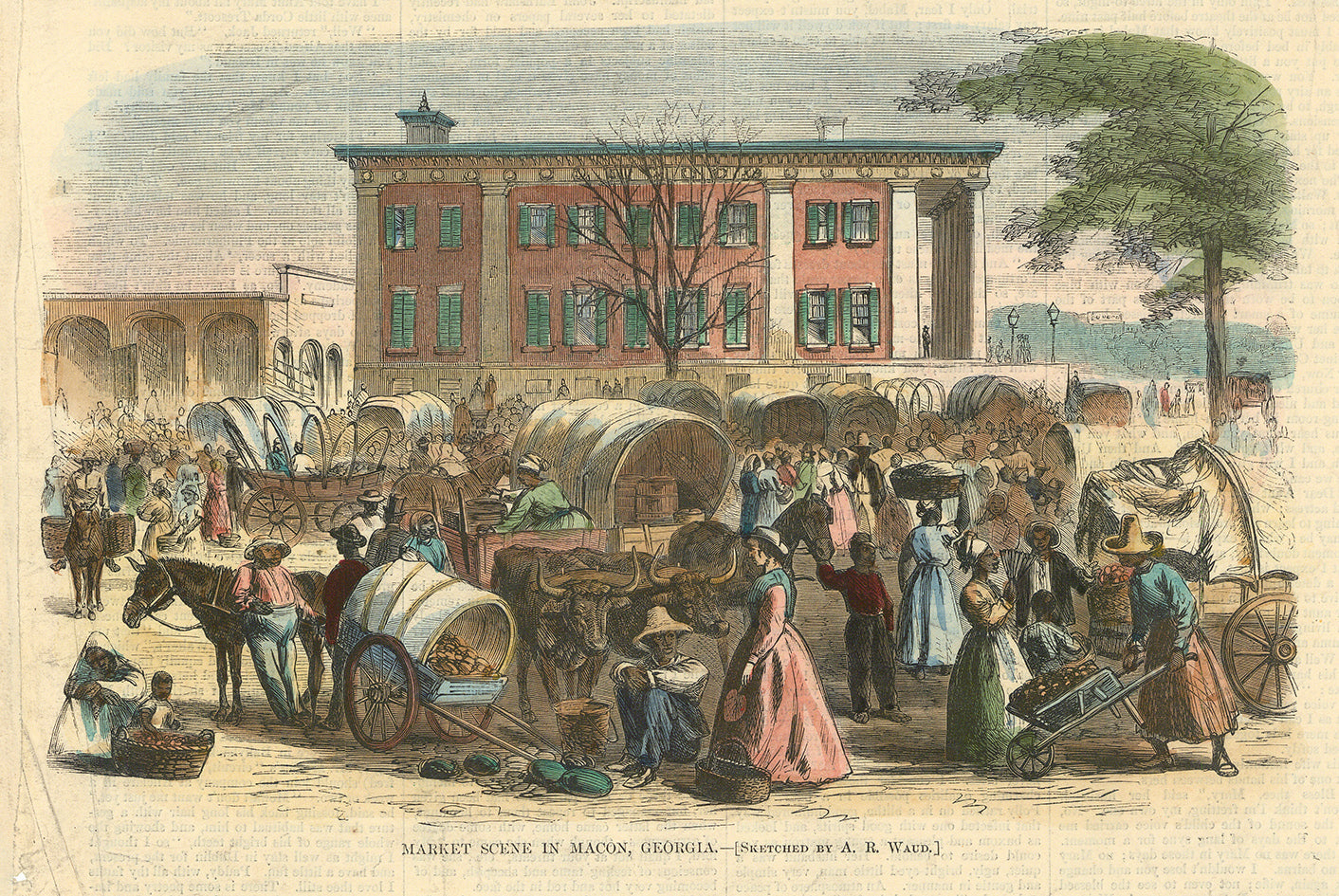 Market Scene in Macon, Georgia.