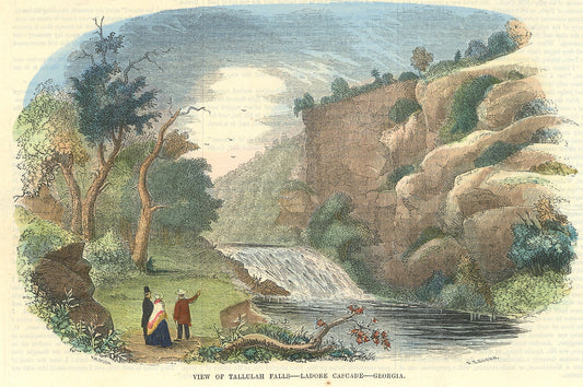 View of Tallulah Falls - Ladore Cascade - Georgia.
