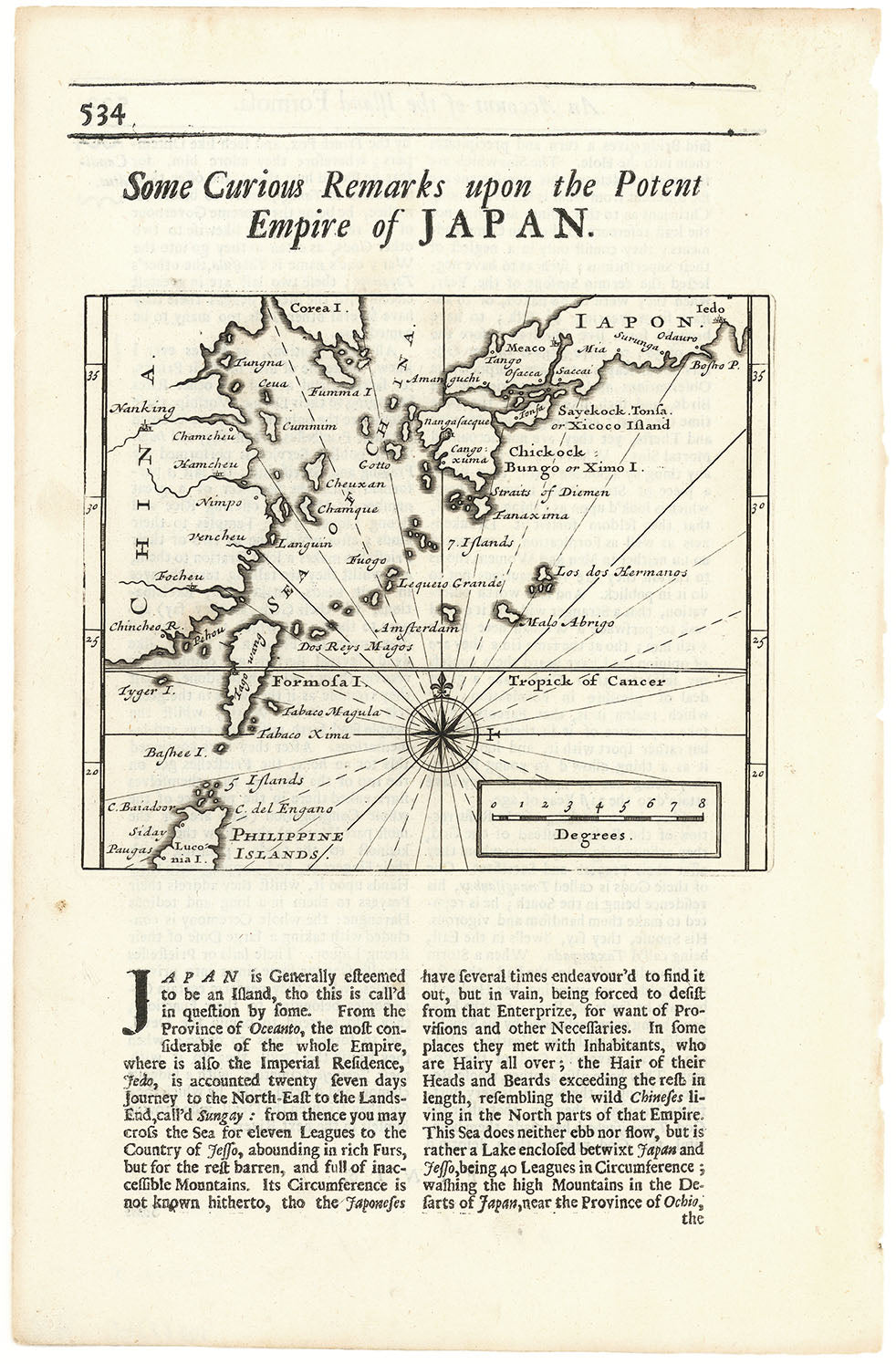 Some curious Remarks upon the Potent Empire of Japan