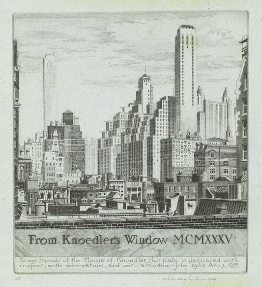 From Knoedler's Window MCMXXXV.