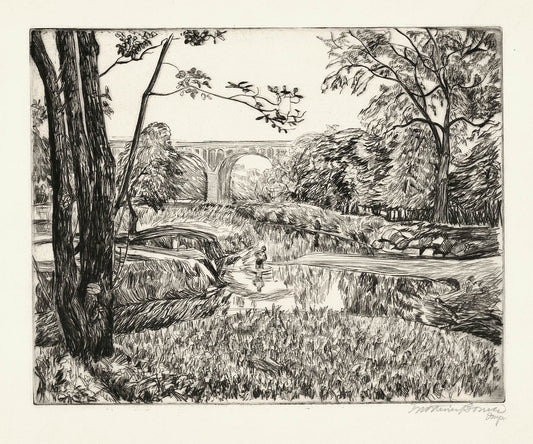 Forest Hills Park with Bridge.