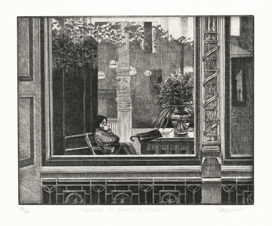 Woman at Barnes & Noble.