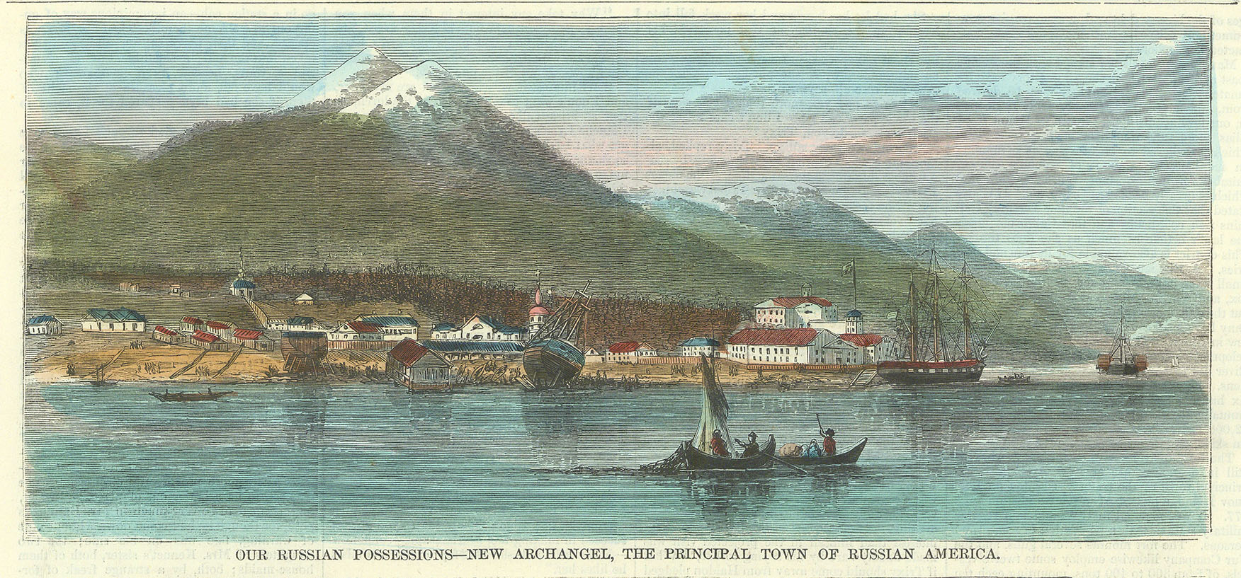 Our Russian Possessions-New Archangel, The Principal Town of Russian America.. [Sitka].