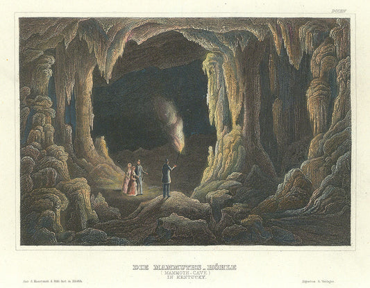 Die Mammuths Hohle. (Mammoth Cave) in Kentucky.