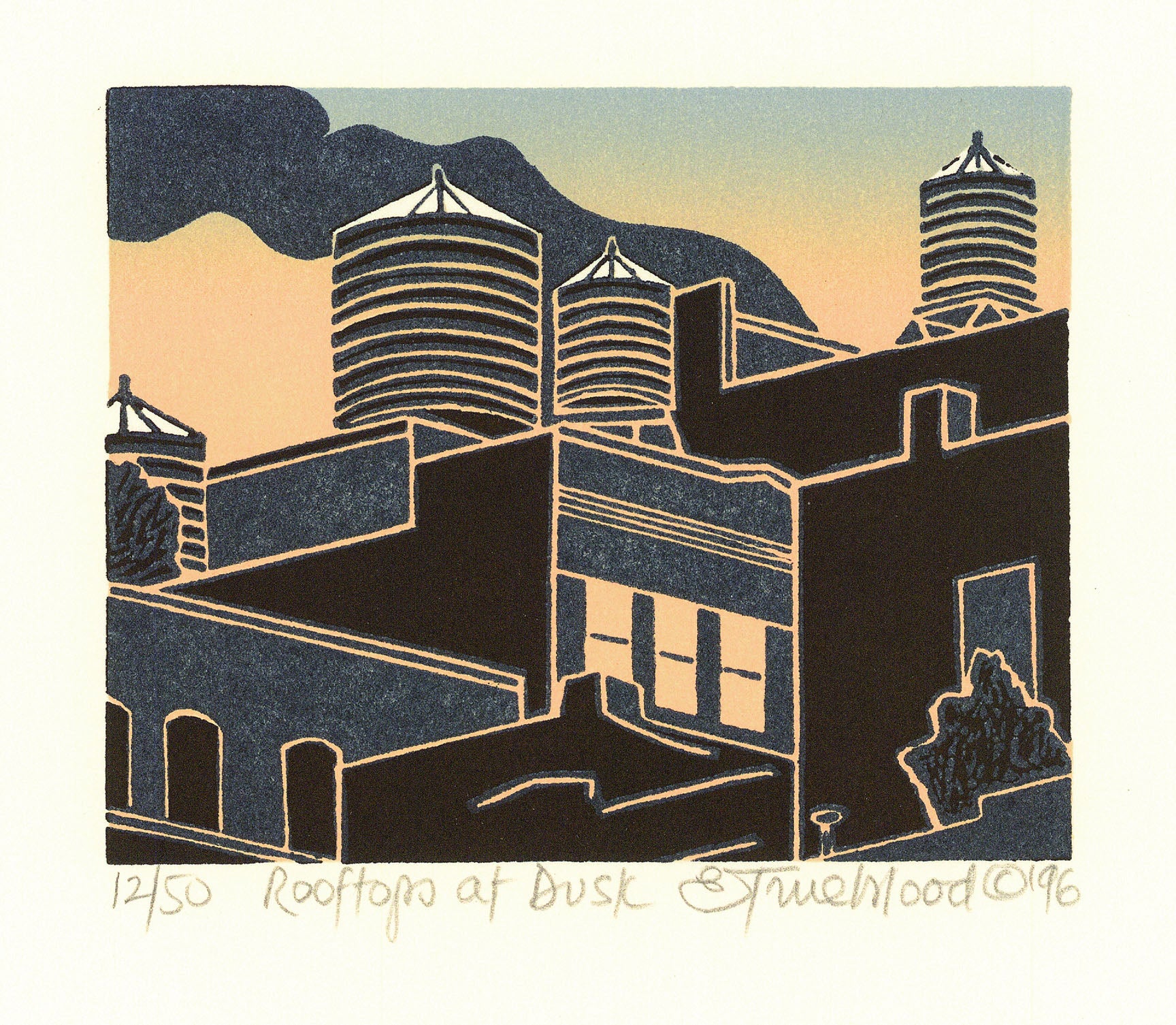 Rooftops at Dusk.