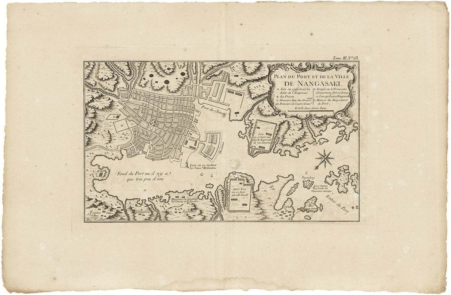 Plan du Port et de la Ville de Nangasaki. ( Nagasaki )