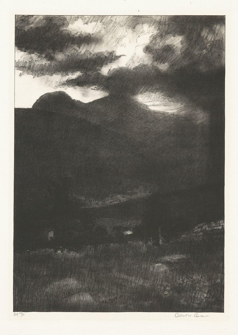 Catskill Mountains, Nightfall.