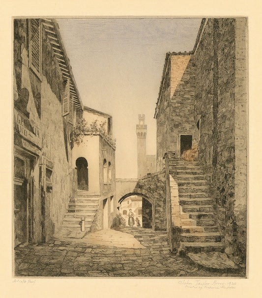 Old Courtyard, Italy.  An, Also called "Italian Courtyard."