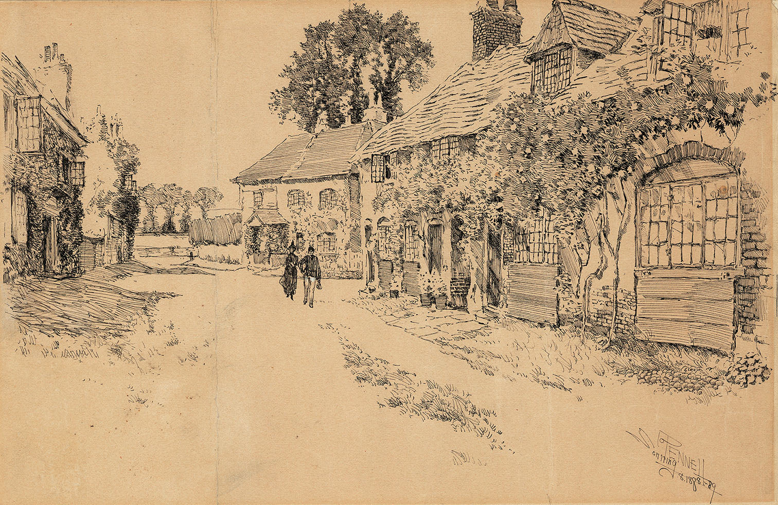 Village Street. (Untitled)