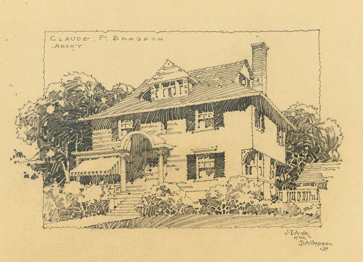 House Designed by F. Bragdon.