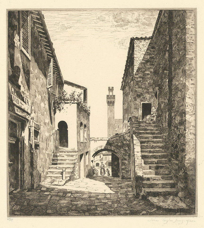 Old Courtyard, Italy.  An, Also called "Italian Courtyard."