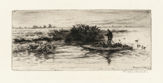 Setting Out.  (Setting our decoys).