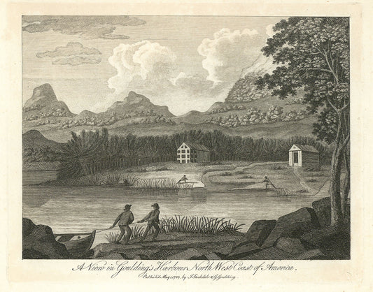 View in Goulding's Harbour North West Coast of America. A,