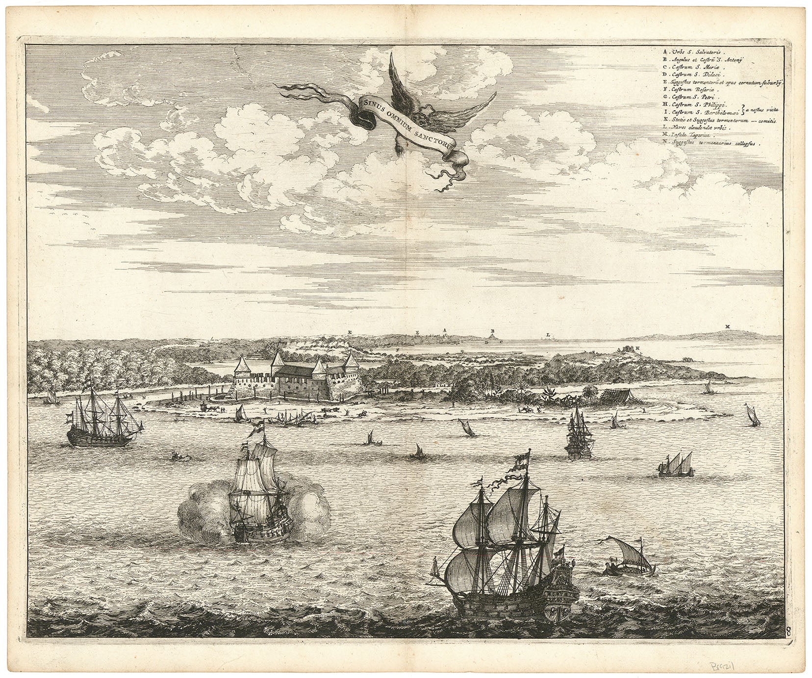 Sinus Omnium Sanctoru (Bahia or San Salvador, Brazil).