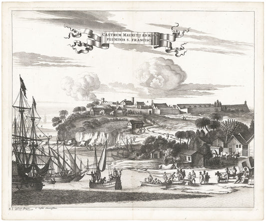 Castrum Mauritij Adripam Fluminis S. Francisci.
