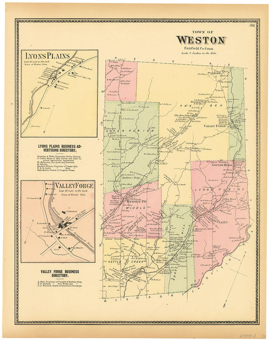 Town of Weston, Fairfield, Co. Conn.