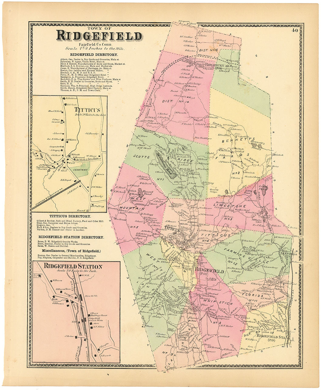 Town of Ridgefield, Fairfield Co. Conn.