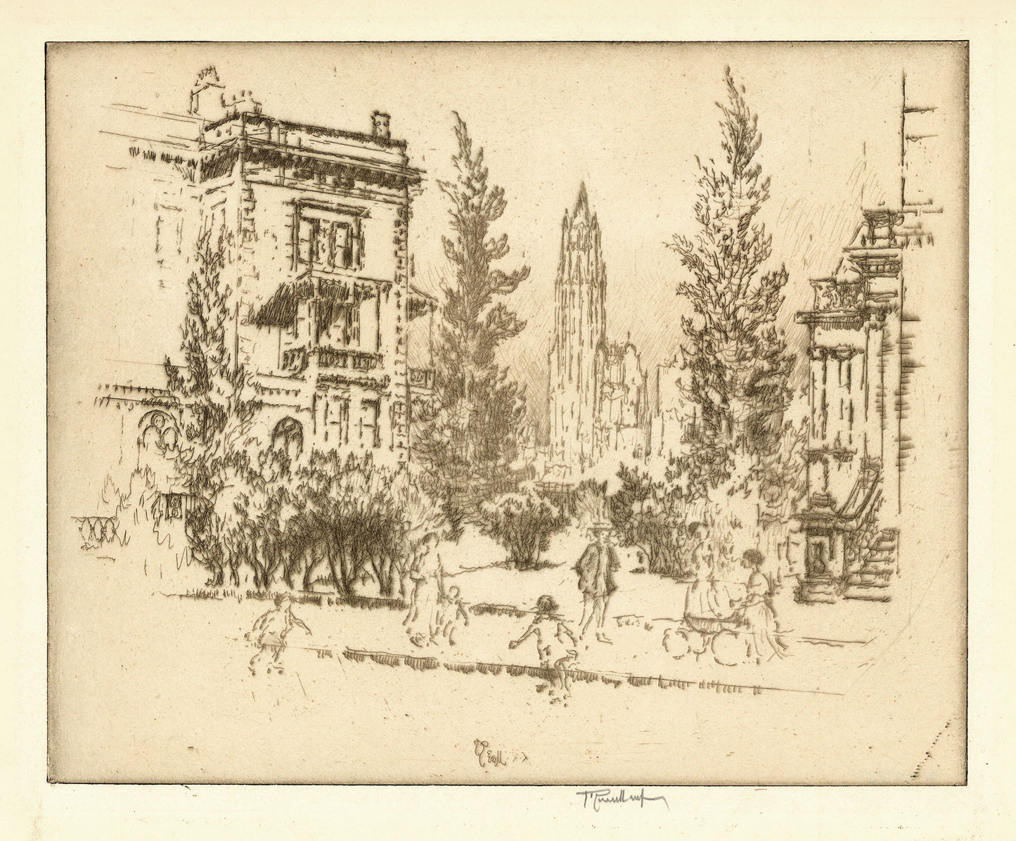 Skating Rink - Montague Terrace - Children Playing.