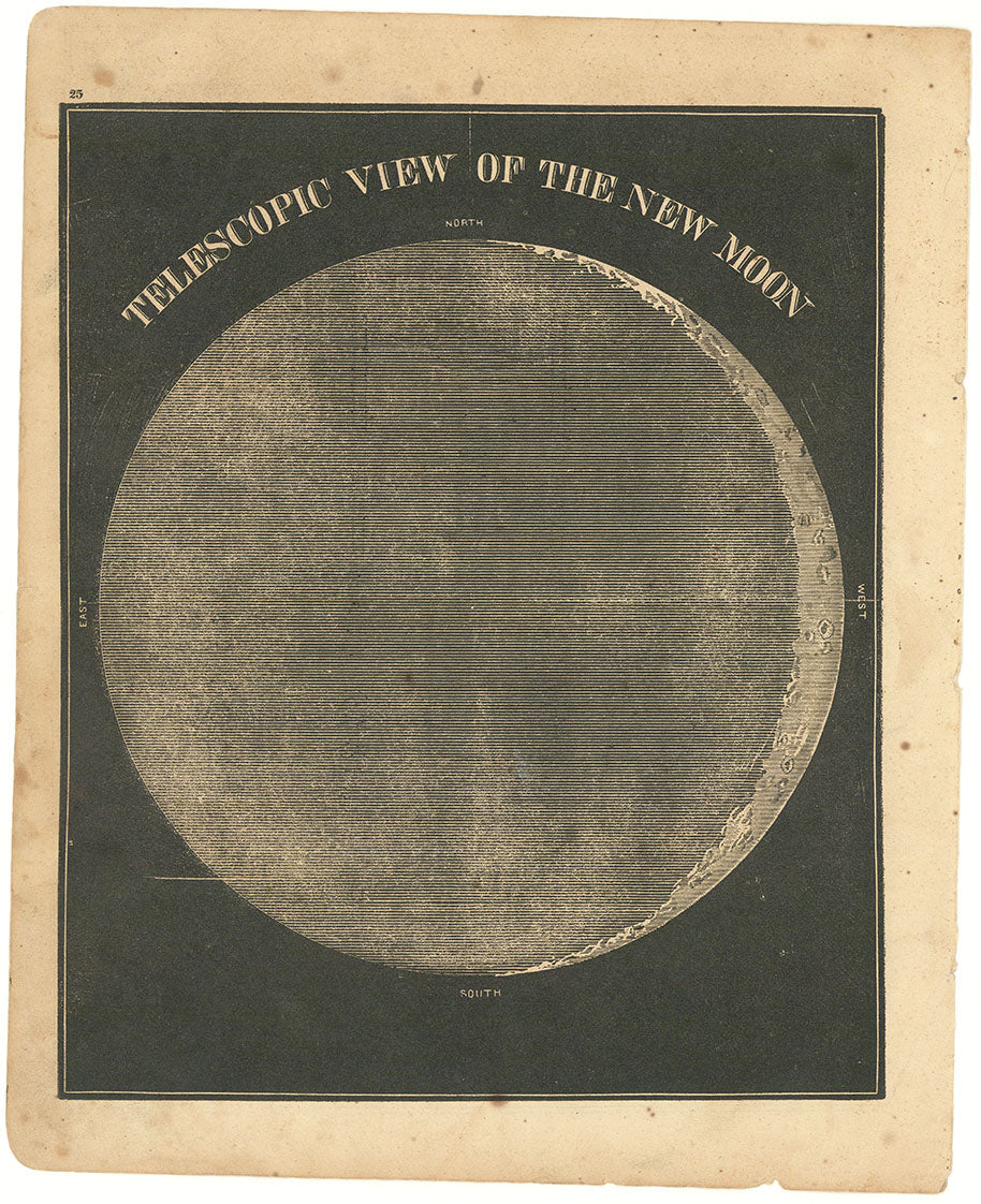 Telescopic View Of The New Moon.