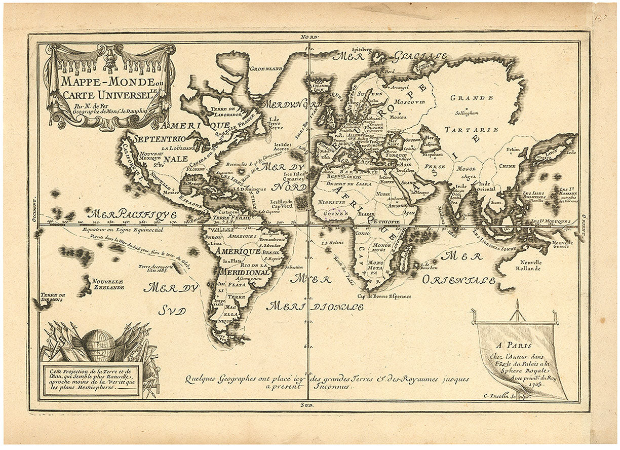 Mappe-Monde ou Carte Universelle.