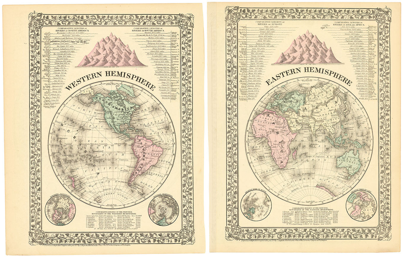 Western Hemisphere (and) Eastern Hemisphere.
