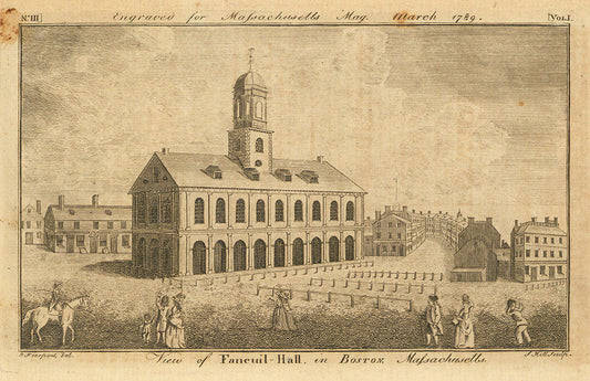 View of Faneuil-Hall, in Boston, Massachusetts.