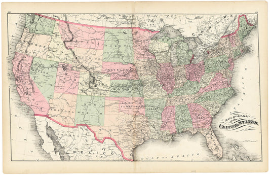 Railroad Map of the United States.